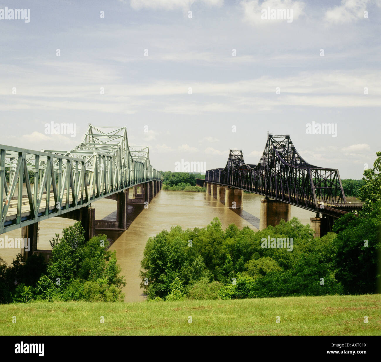 Geographie / Reisen, USA, Mississippi, Vicksburg, Mississippi Brücken, Brücke, Stockfoto