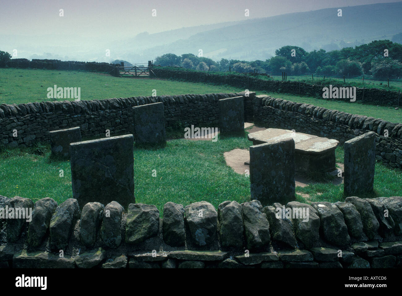Riley Gräber Peak District Eyam Derbyshire England UK HOMER SYKES Stockfoto