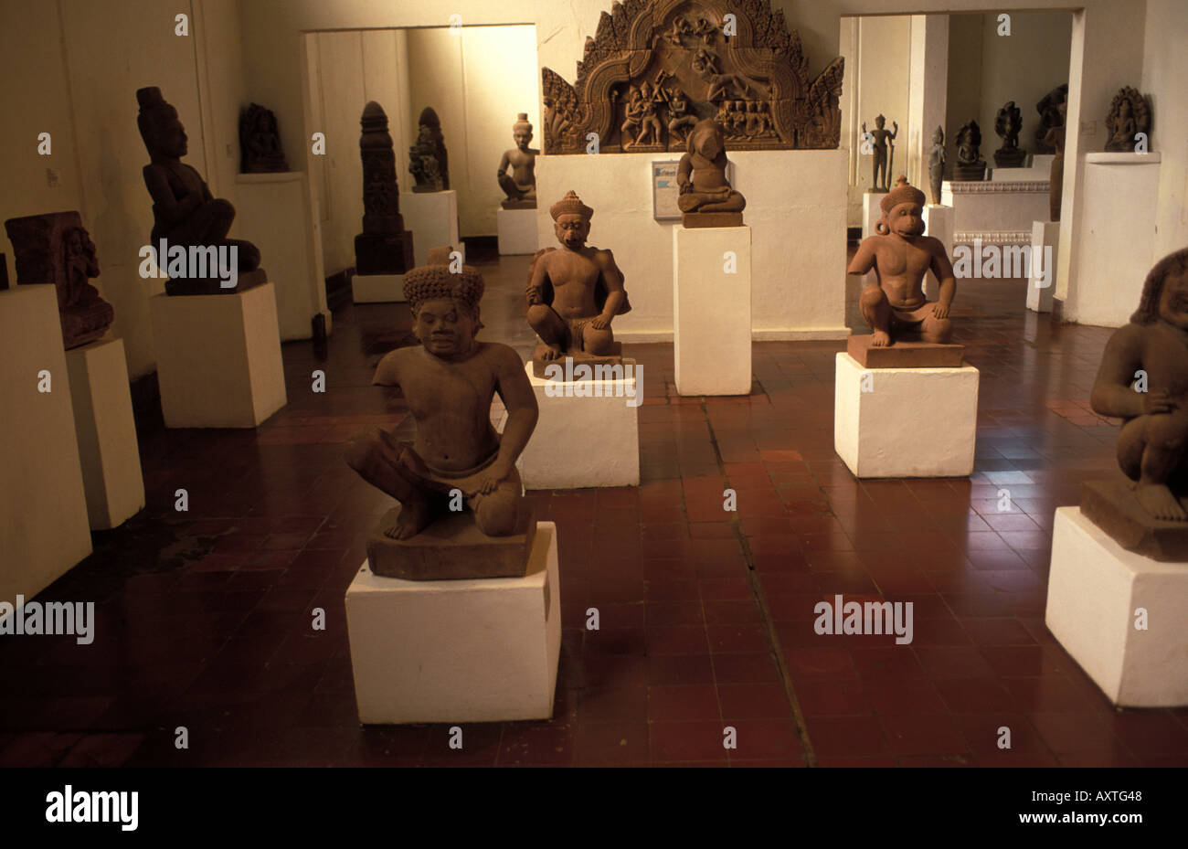 Phnom Penh eine Ausstellung von archäologischen Kunstobjekten im Nationalmuseum Stockfoto