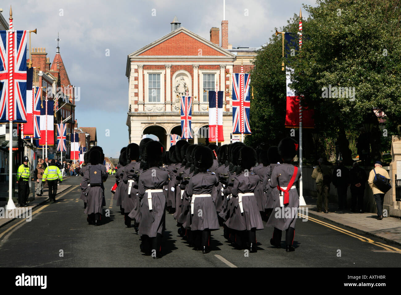 Wechsel der Wache Windsor Stadtzentrum touristischer Bestimmungsort Royal Borough of Windsor, Maidenhead, Berkshire, England, UK, GB Stockfoto