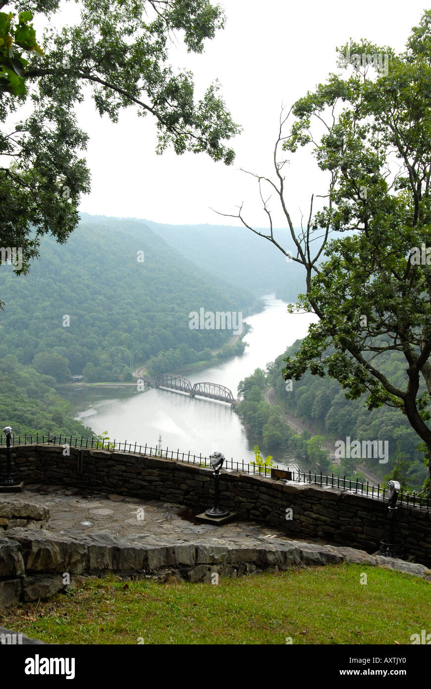 Der New River in West Virginia WV Stockfoto