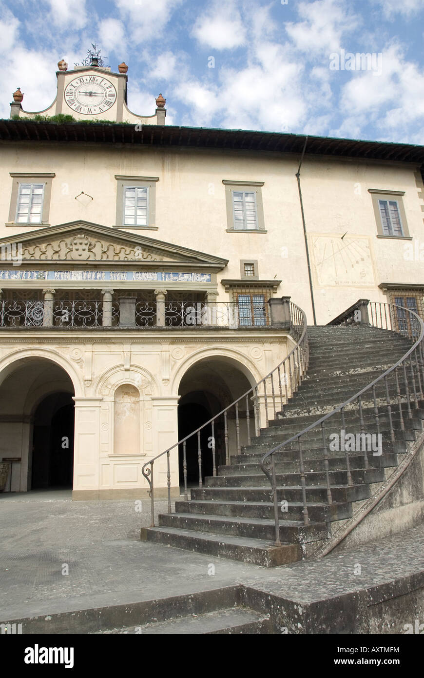 Villa Medici Poggio eine Caiano Stockfoto