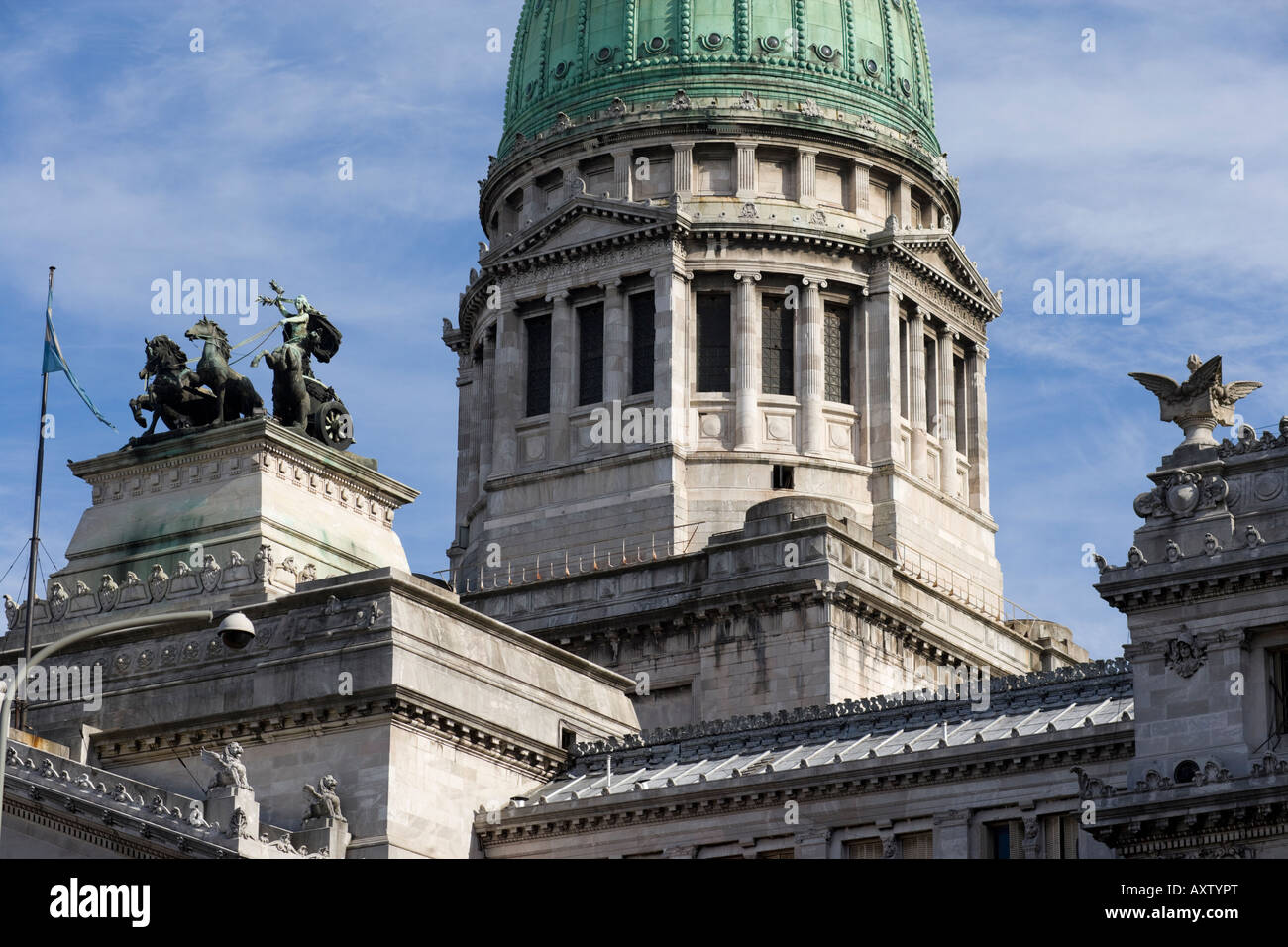 Buenos Aires Argentinien Palacio del Congreso; Der Nationalkongress Stockfoto