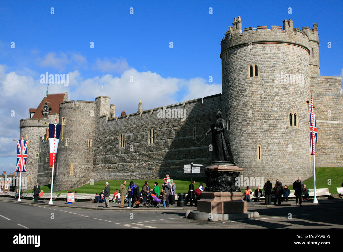 Windsor Castle Stadtzentrum touristischen Ziel Royal Borough of Windsor, Maidenhead, Berkshire, England, UK, GB Stockfoto