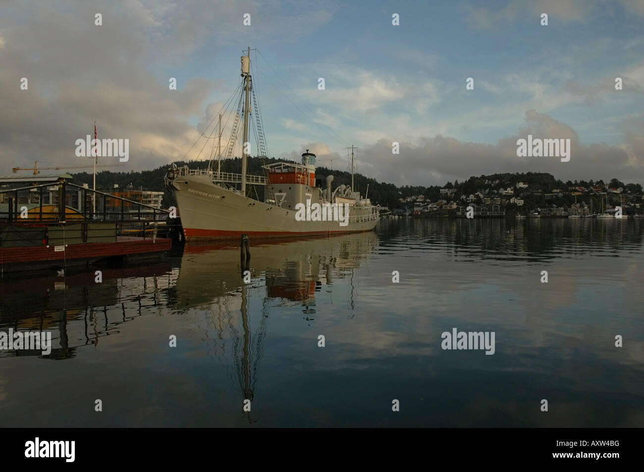 Südlichen Schauspieler norwegische Walfänger Schiff das Schiff ist heute ein Museum in Sandefjord eine Stadt im Süden von Norwegen Stockfoto