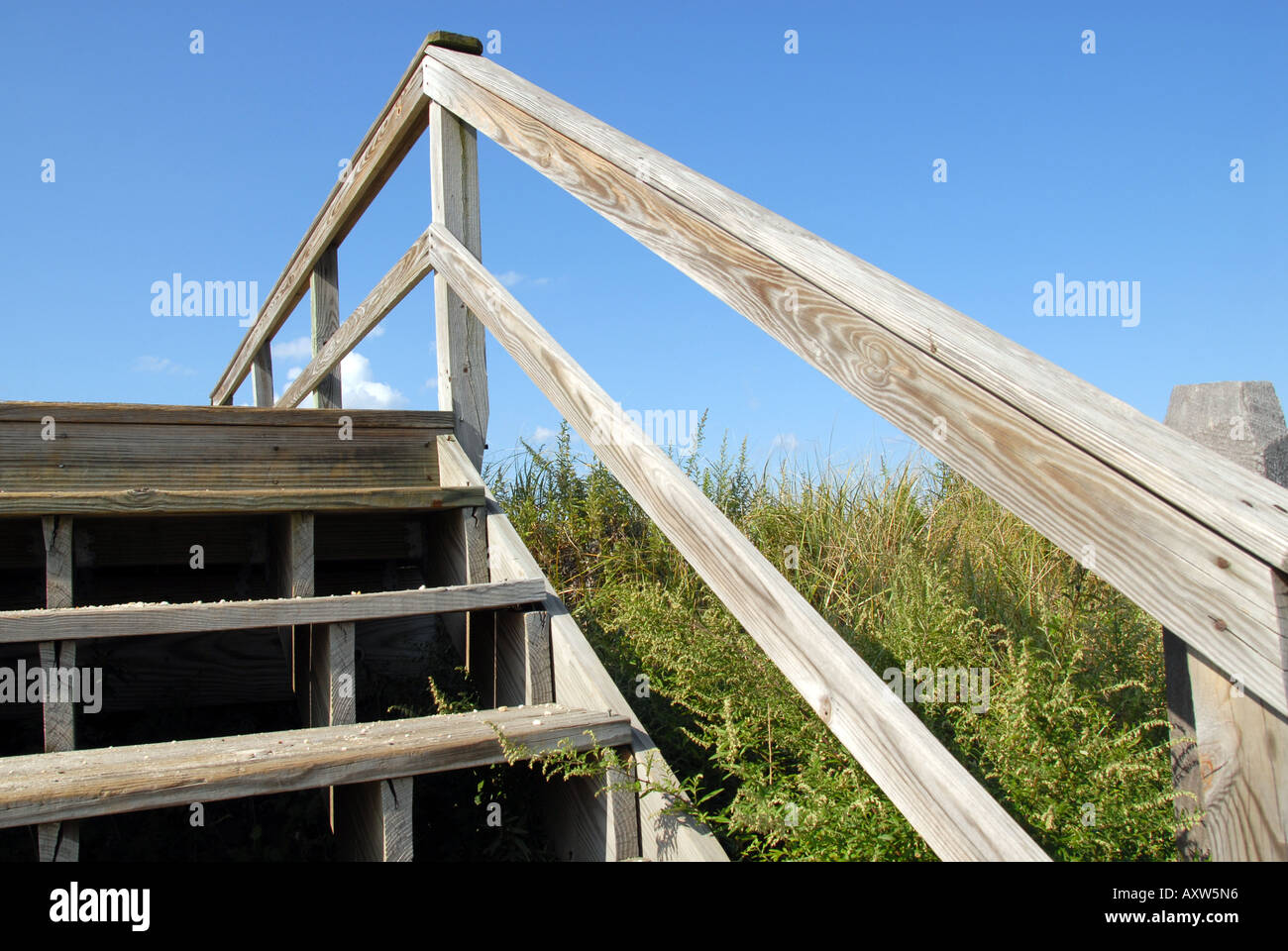 Strand-Treppe Stockfoto
