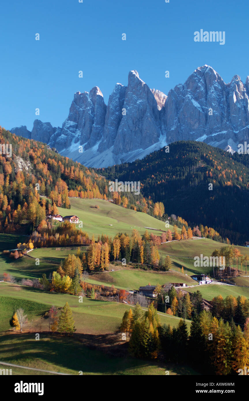 St. Magdalena, Val di Funes, Dolomiten, Bozen Provinz Trentino-Alto Adige, Italien, Europa Stockfoto