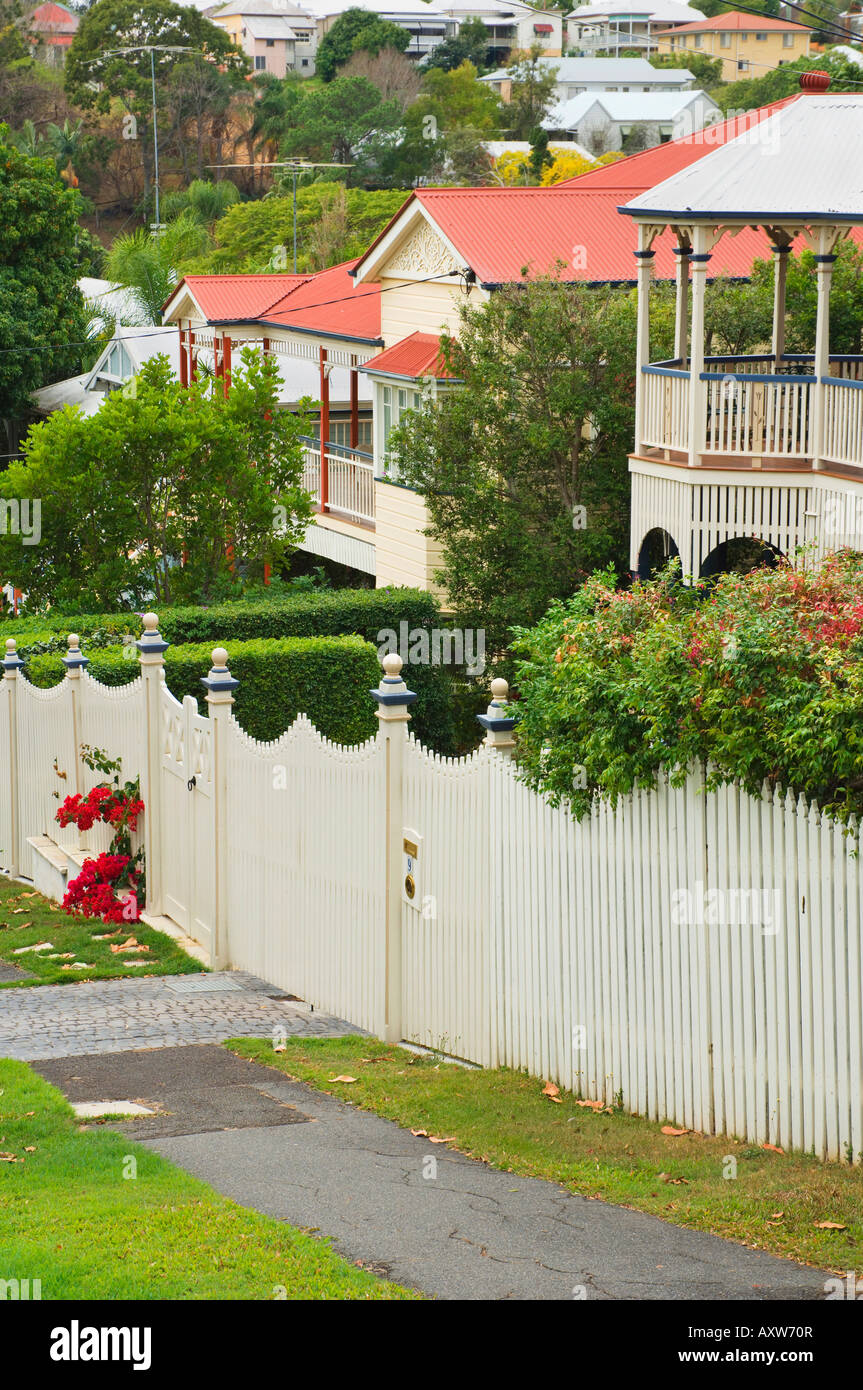 Historische Häuser, Paddington, Brisbane, Queensland, Australien, Pazifik Stockfoto