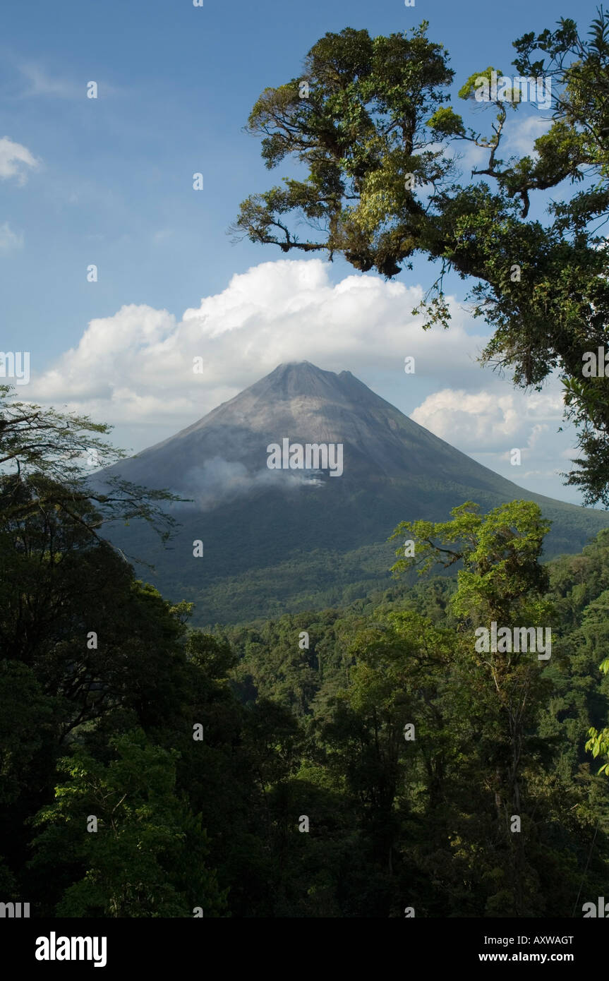Vulkan Arenal von Sky Tram, Costa Rica Stockfoto