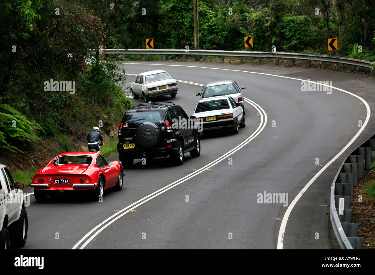 Verkehr an Avalon Sydney Australia Stockfoto