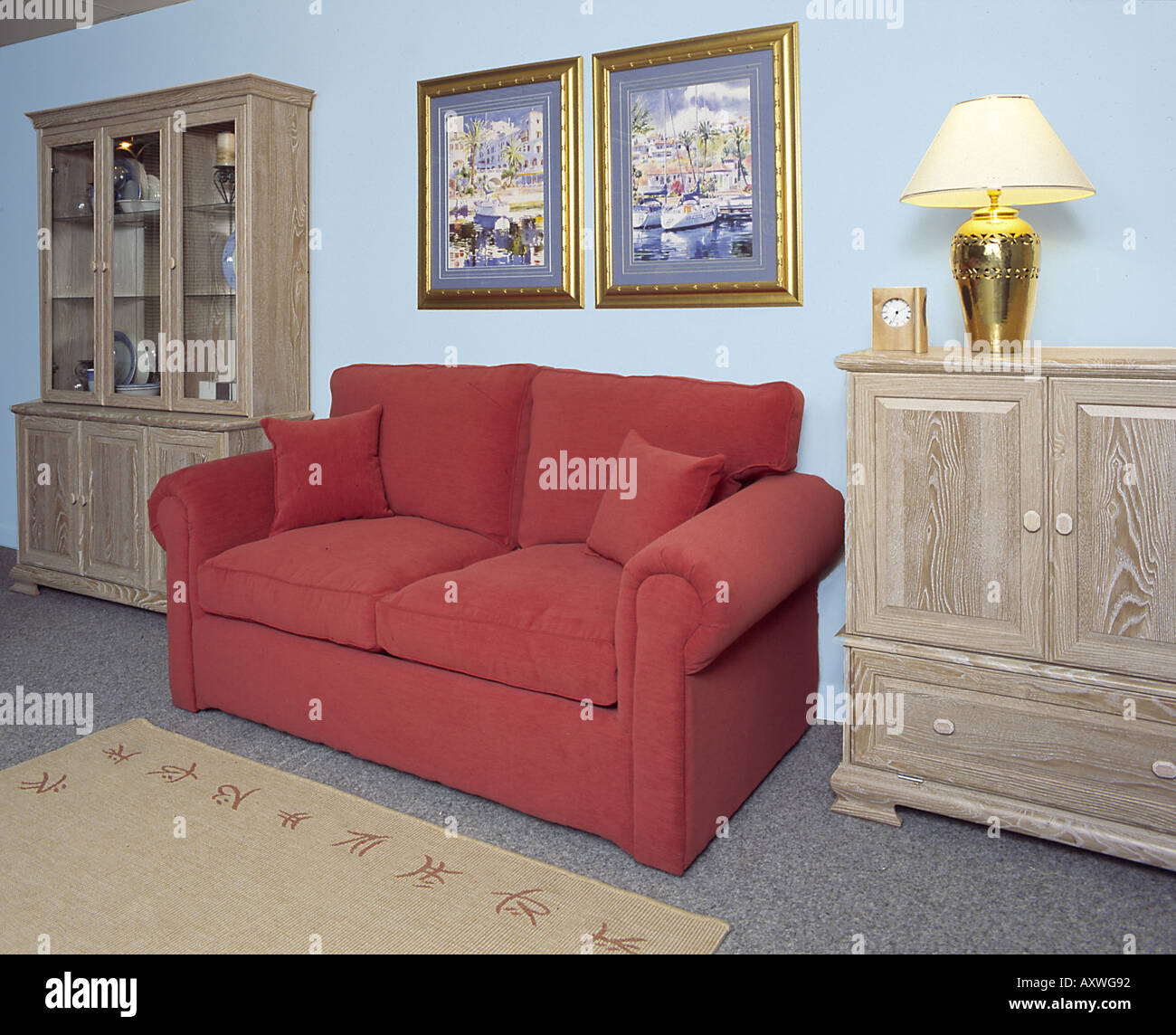 2-Sitzer Sofa Stockfoto