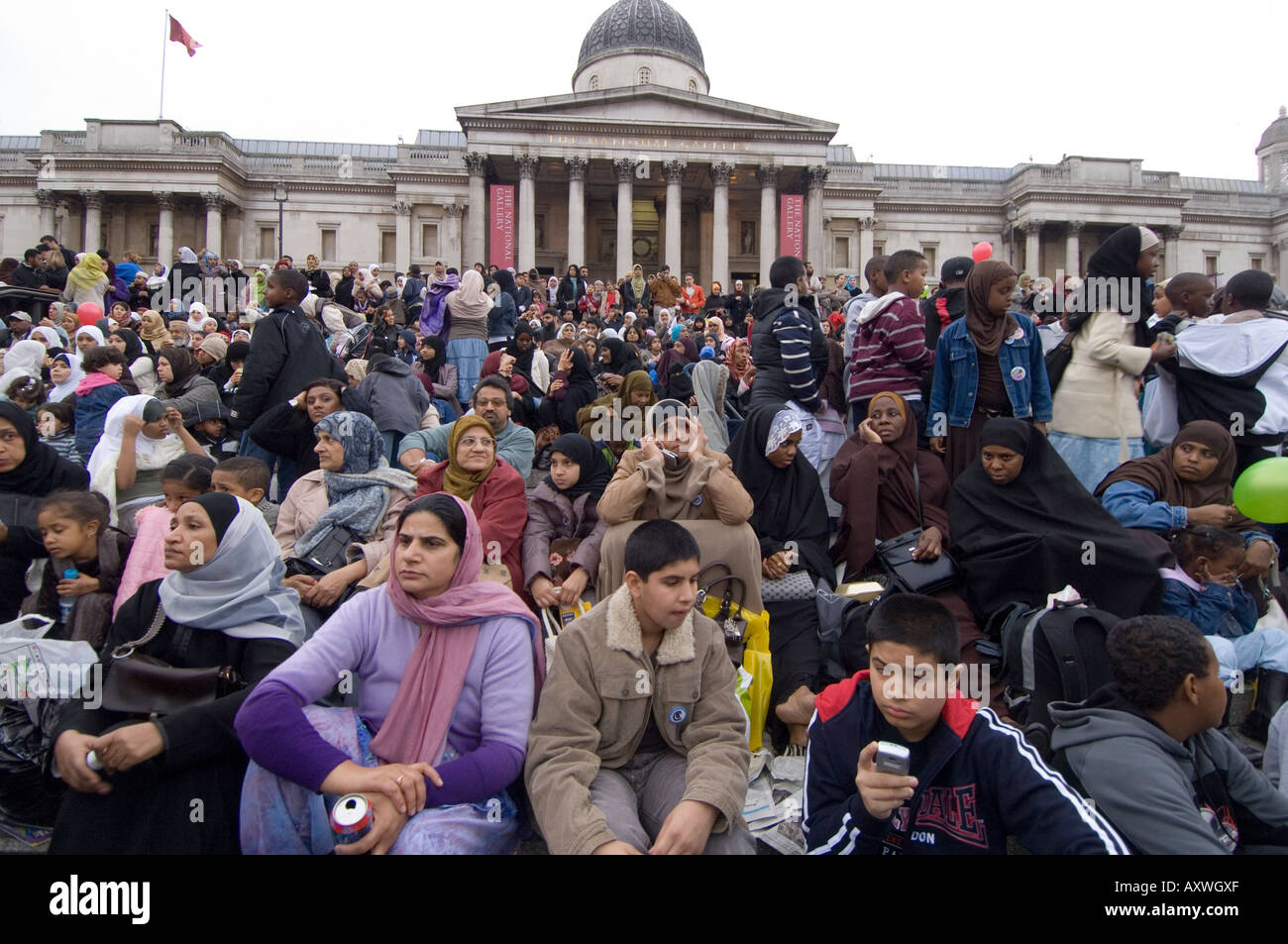 Britische Muslime in London 2006 © Mark Shenley Stockfoto