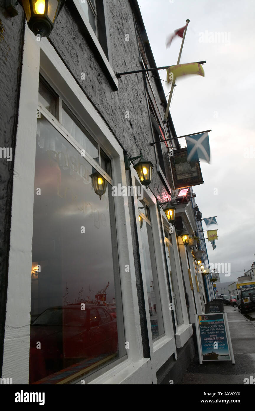 Mishnish Pub und Hotel am Meer, Tobermory, Isle of Mull, Westküste von Schottland, Vereinigtes Königreich Stockfoto