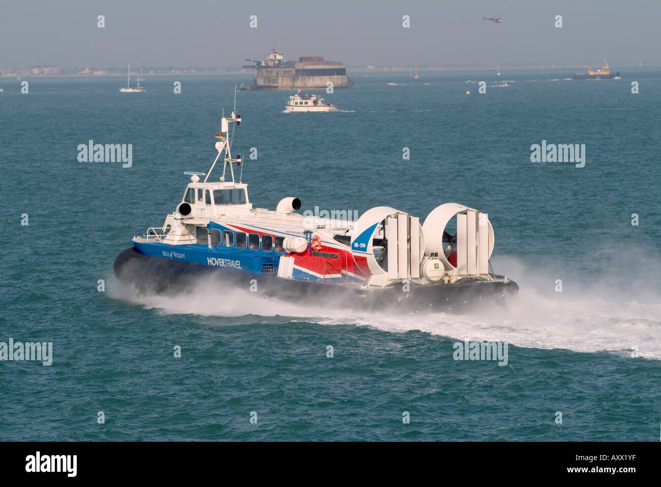 Hovertravel Isle of Wight Hovercraft Stockfoto