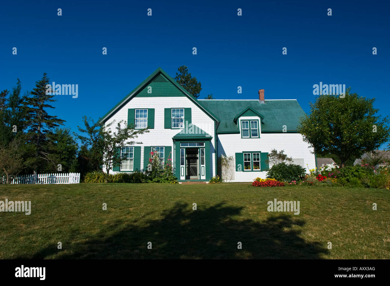Green Gables House, Cavendish, Prinz Eduard Insel, Kanada. Die Einstellung des Buches "Anne of Green Gables" Stockfoto