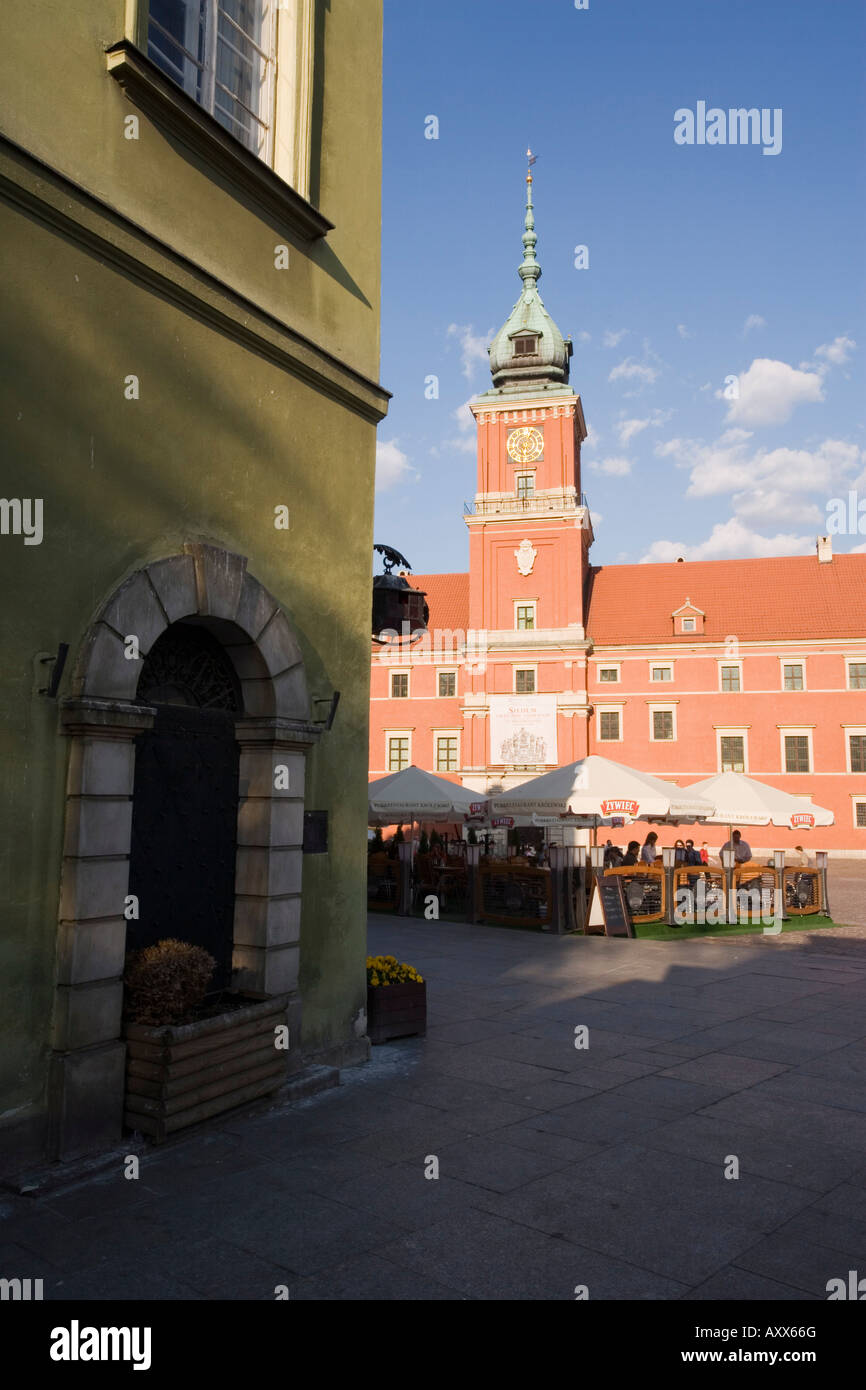 Schlossplatz (Plac Zamkowy) und das königliche Schloss, Altstadt (Stare Miasto), Warschau, Polen, Europa Stockfoto