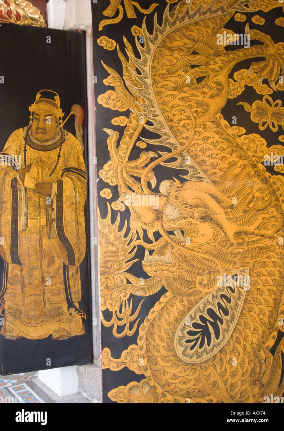 Malte Tempel ziemlich, Thian Hock Keng Tempel, Chinatown, Singapur, Südostasien Stockfoto