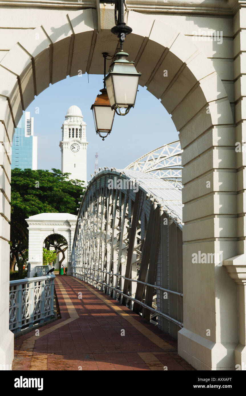 Der Anderson-Brücke in der kolonialen Stadtteil, Singapur, Südostasien Stockfoto