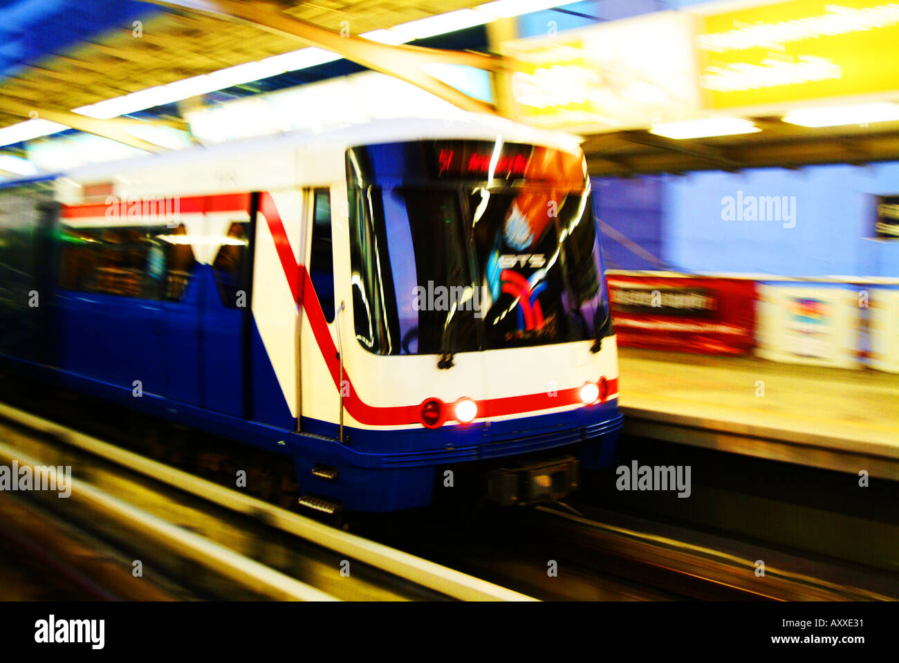 BTS-Skytrain-Bangkok-Thailand Stockfoto
