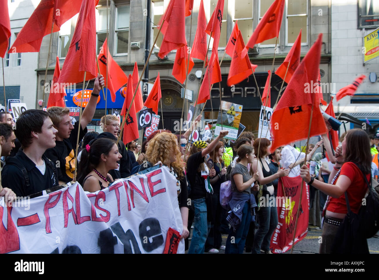 Anti-Kriegs-Protest Manchester UK Stockfoto