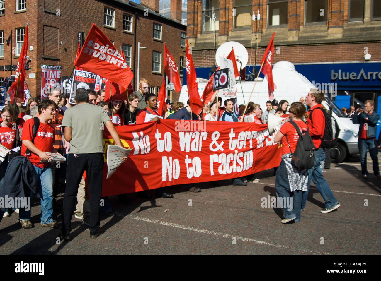Schüler protestieren gegen den Krieg im Nahen Osten-Manchester UK Stockfoto