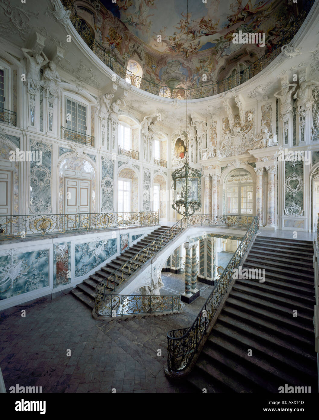 Brühl, Schloß Augustusburg, Treppenhaus Stockfoto