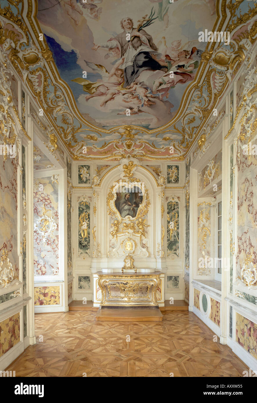 Brühl, Schloß Augustusburg, Nepumukkapelle, Blick Auf Den Altar Stockfoto