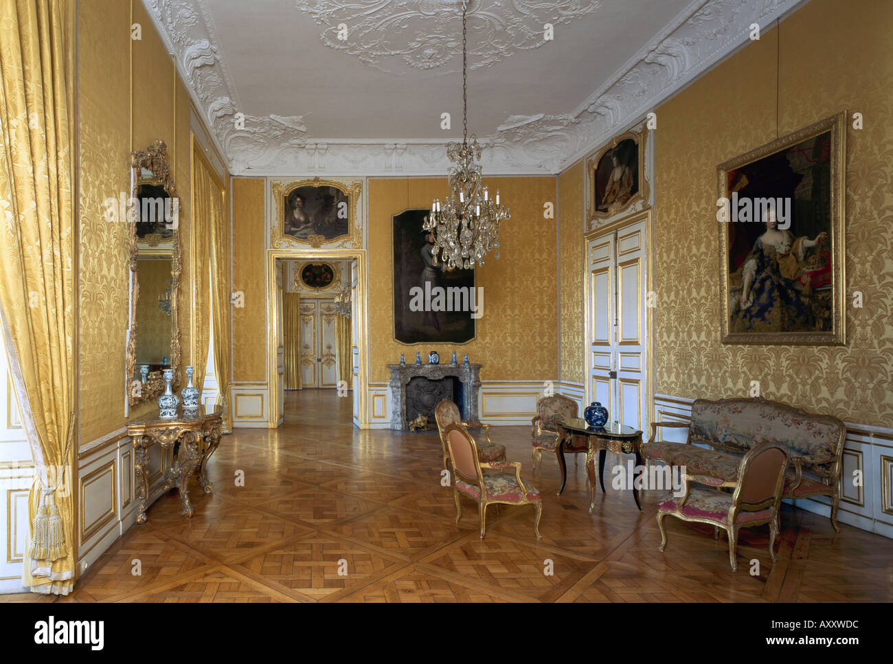 Brühl, Schloß Augustusburg, danach Appartement, große Kabinett Stockfoto