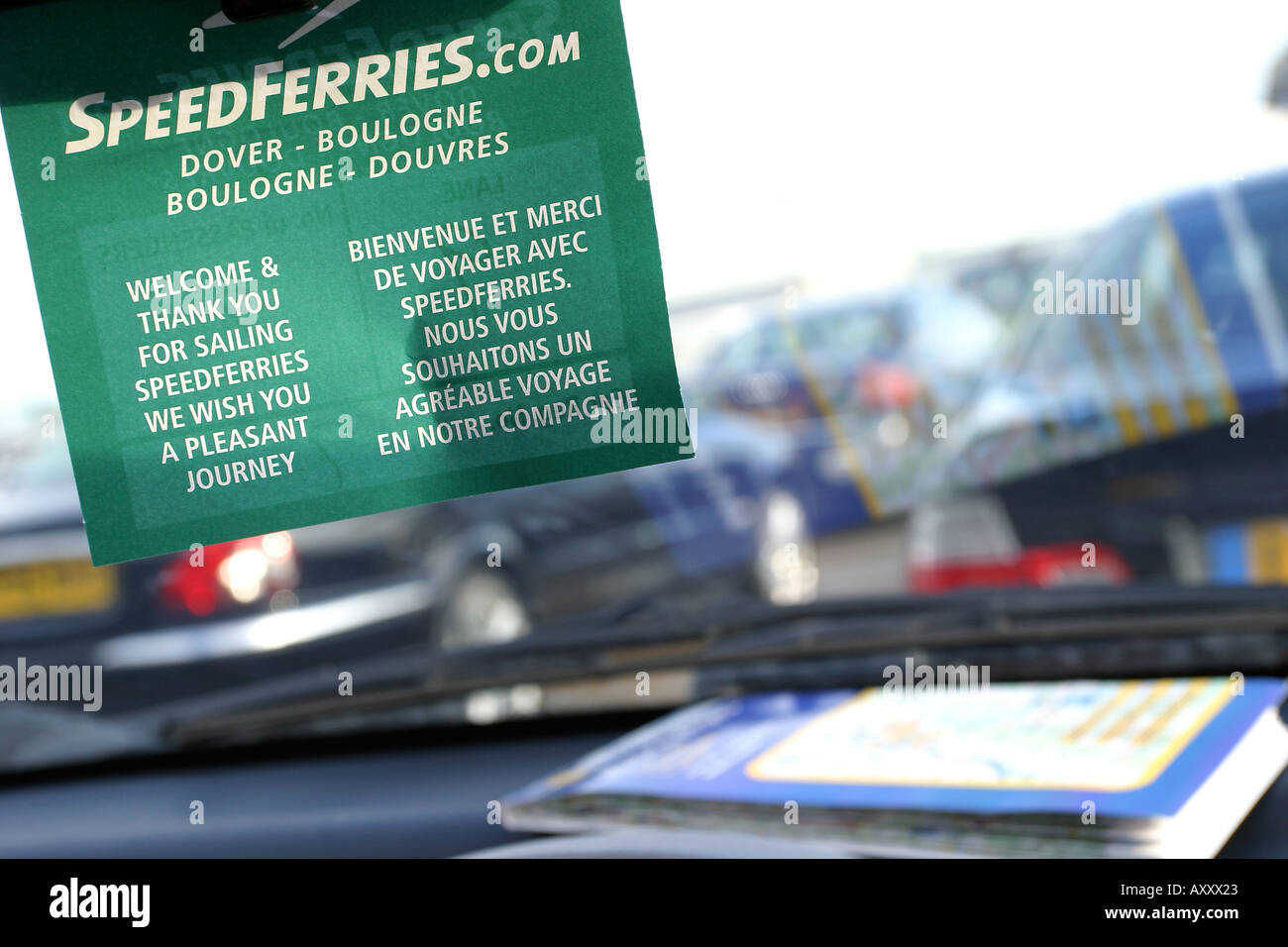 Vorbereitung für Ihren Urlaub mit speedferries Stockfoto