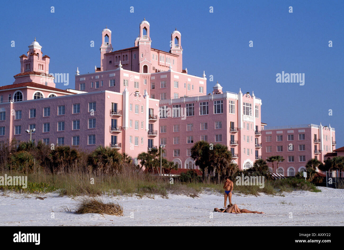 St. Petersburg, Don Cesar Hotel, Totale Stockfoto