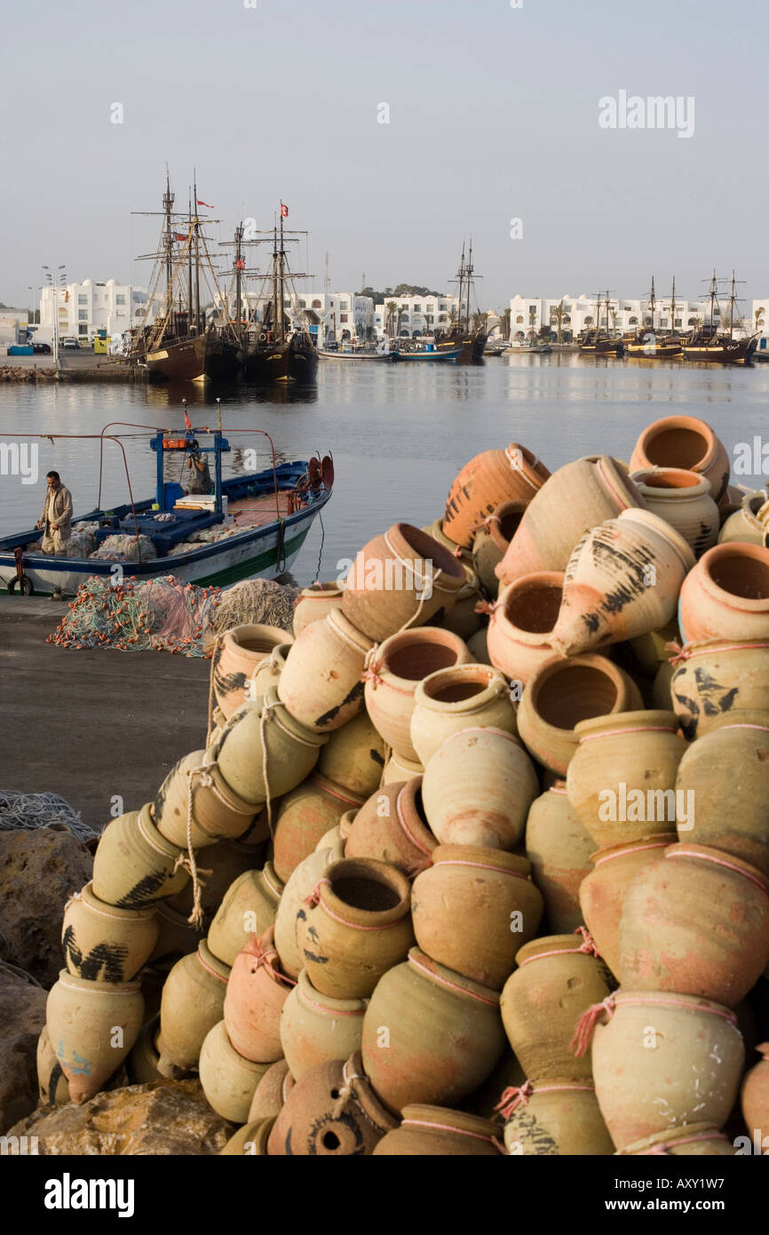 Hafen von Houmt Souk Djerba Insel Tunesien Stockfoto