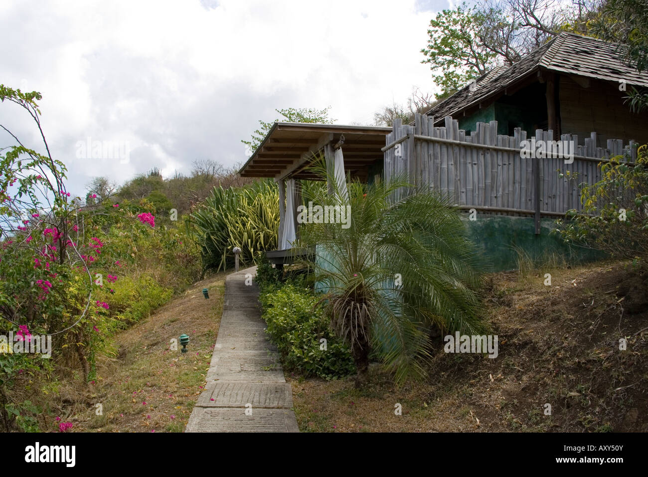 Laluna Grenada Karibik Resort Hotel Insel reisen Unterkunft Unterkünfte Villa bungalow Stockfoto