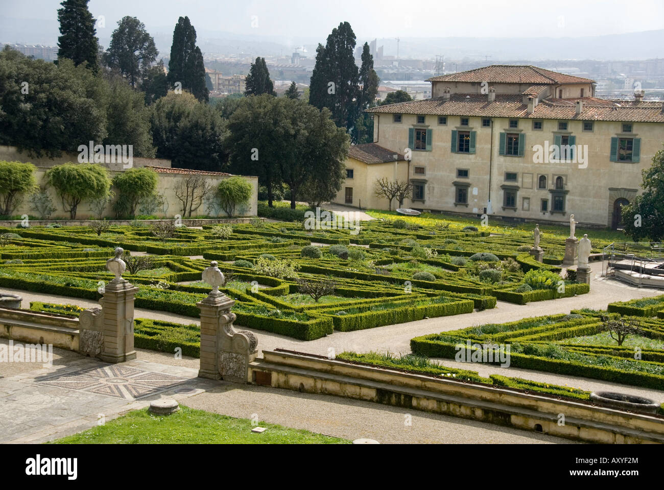 Garten der Villa Medici von Florenz, Toskana, Castello, Sesto