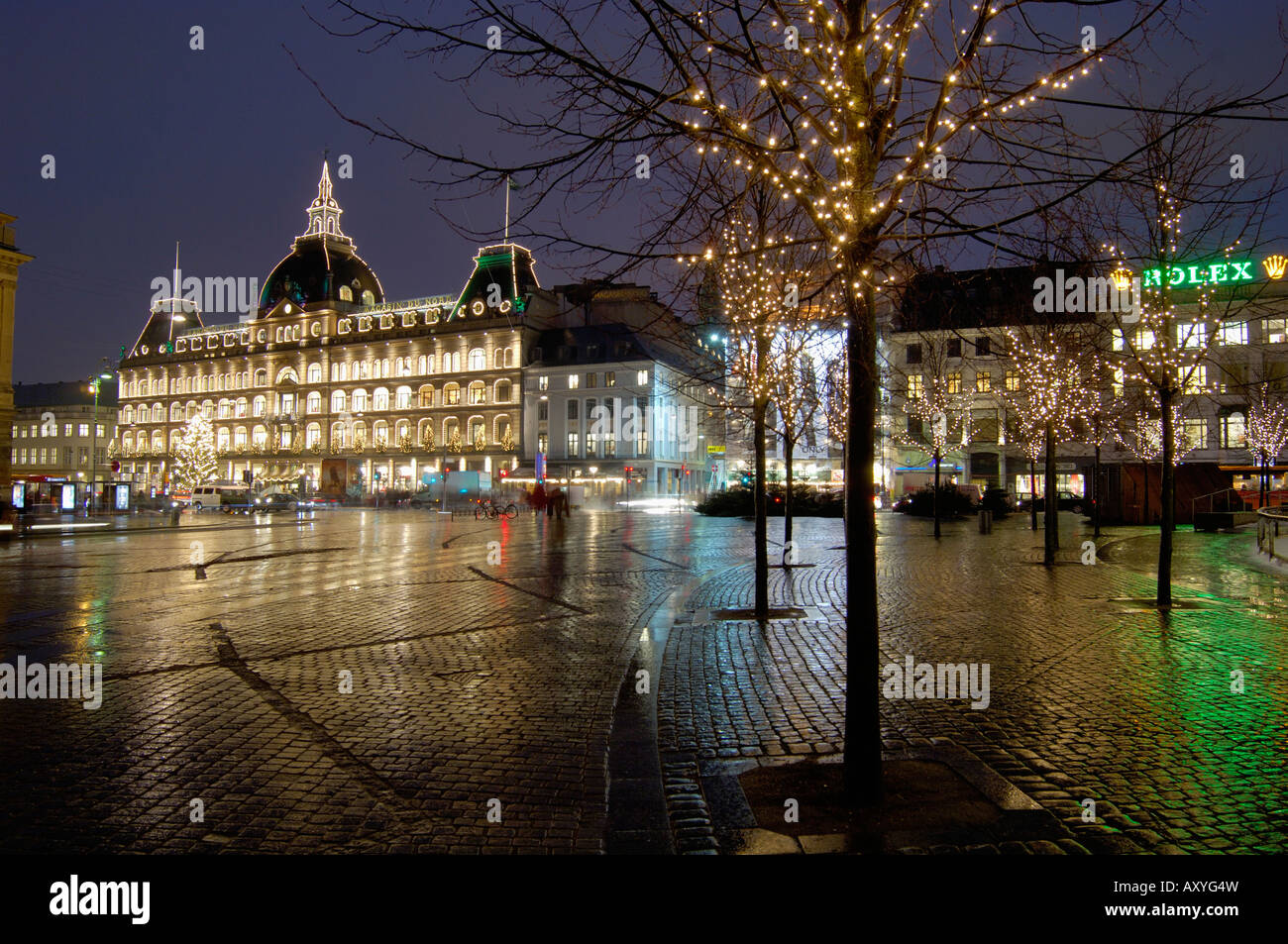 Magasins du Nord zu Weihnachten, Kongens Nytorv, Kopenhagen, Dänemark, Skandinavien, Europa Stockfoto