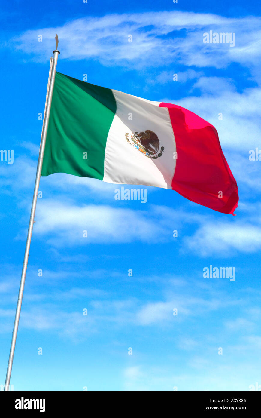 Flagge von Mexiko Stockfoto