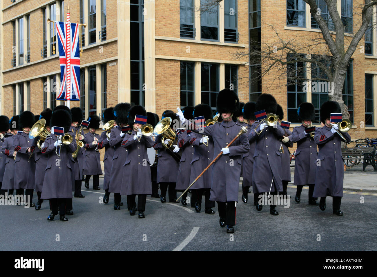 Windsor Castle Wechsel der Ehrenwache Marsch Royal Borough of Windsor und Maidenhead, Berkshire, England, UK, GB Stockfoto