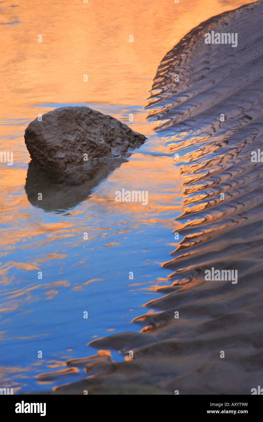 Reflexion in den Colorado River im Seitencanyon namens National Canyon Stockfoto