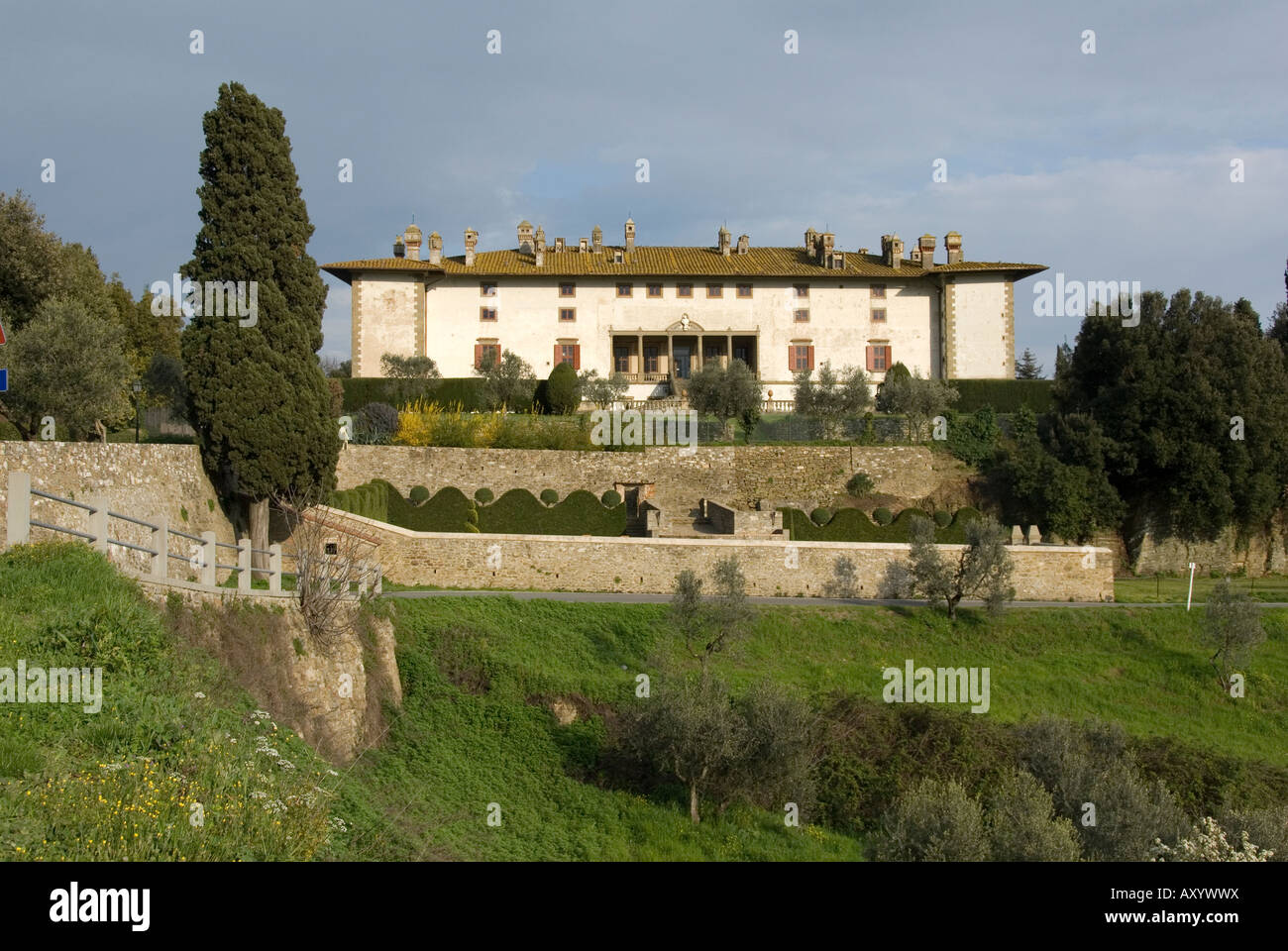 Medici Villa di Artimino auch genannt "La Ferdinanda" erbaut von Buontalenti für Großherzog Ferdinando I der Toskana Stockfoto