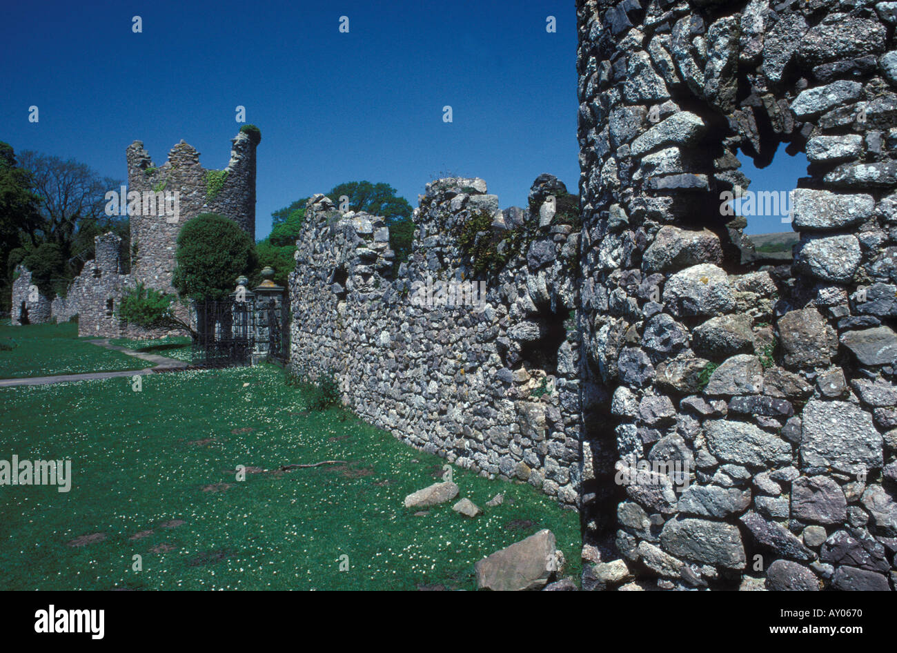 Turmburg Lodge Penric in der Nähe von Swansea Wales UK HOMER SYKES Stockfoto