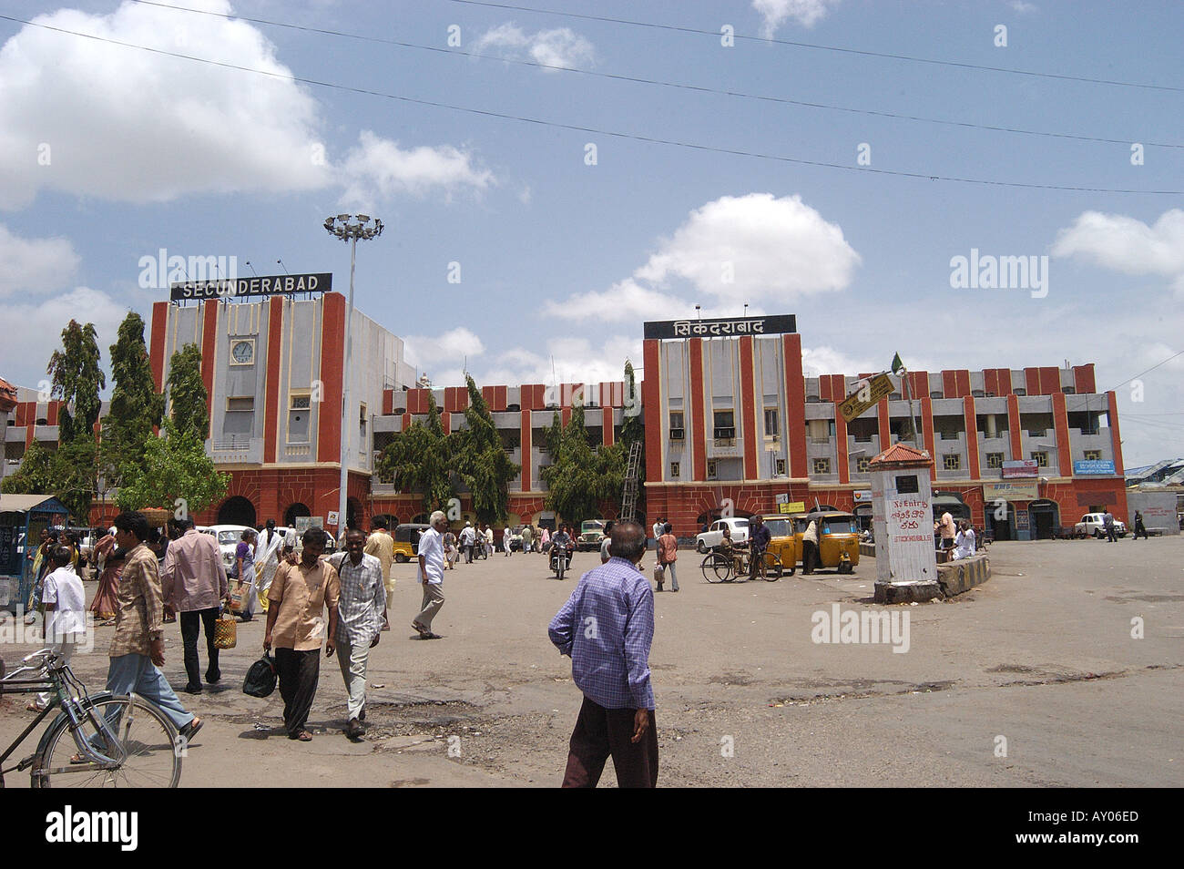 SECUNDERABAD RAILWAY STATION SECUNDERABAD ANDHRA PRADESH, INDIEN Stockfoto