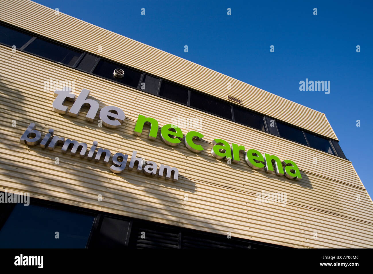 Die Vorderseite des NEC Arena Austragungsort Birmingham West Midlands Stockfoto