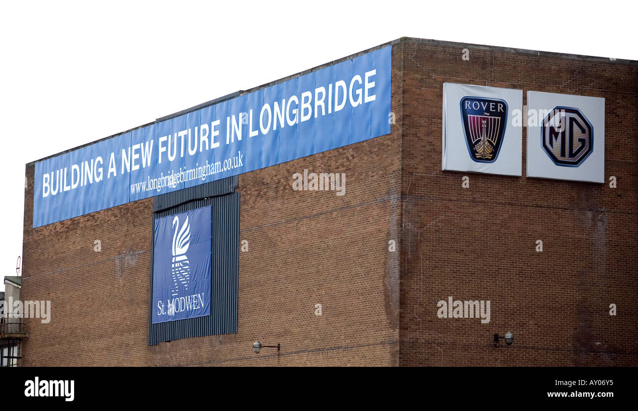 Bestandteil der MG Rover Group arbeitet, Longbridge, Birmingham, West Midlands, UK. Stockfoto