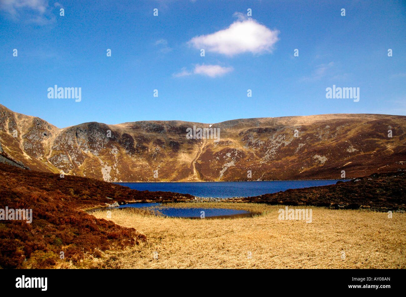 Loch Brandy bei Glen Clova, Angus, Schottland Stockfoto