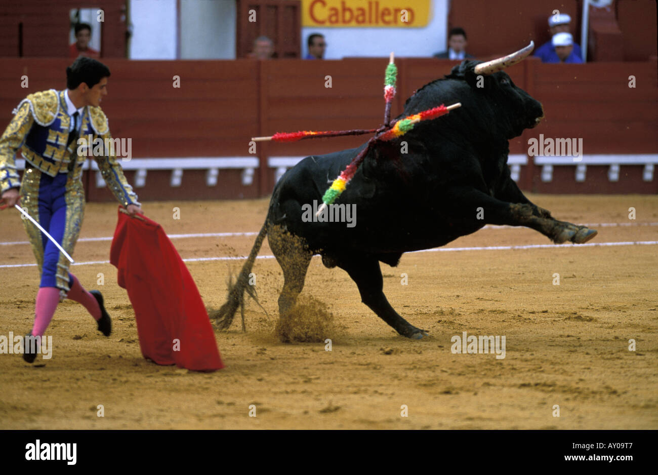 Jerez De La Frontera die letzte Etappe der Stierkampf Stockfoto
