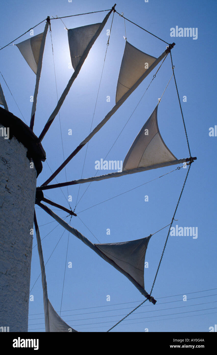 Kos Stadt, Windmühle, Windrad Stockfoto