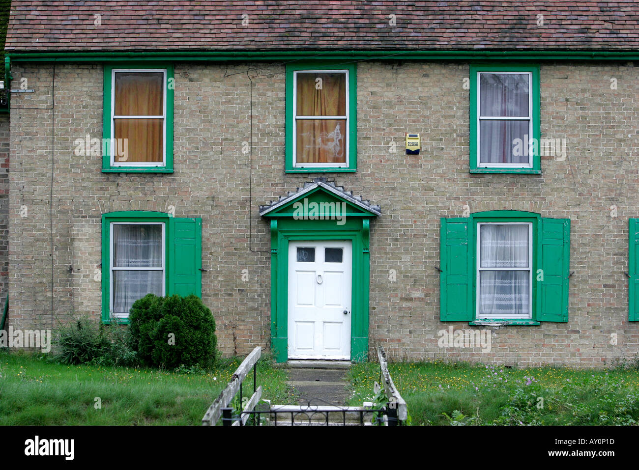 Häuser in Fen Drayton Cambridgeshire Stockfoto