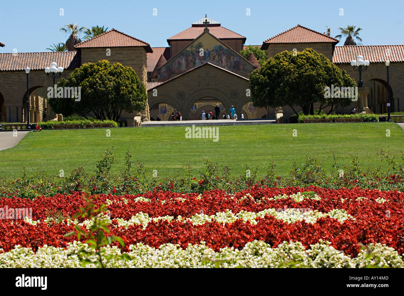 Garten An Der Stanford University Palo Alto Vereinigte Staaten