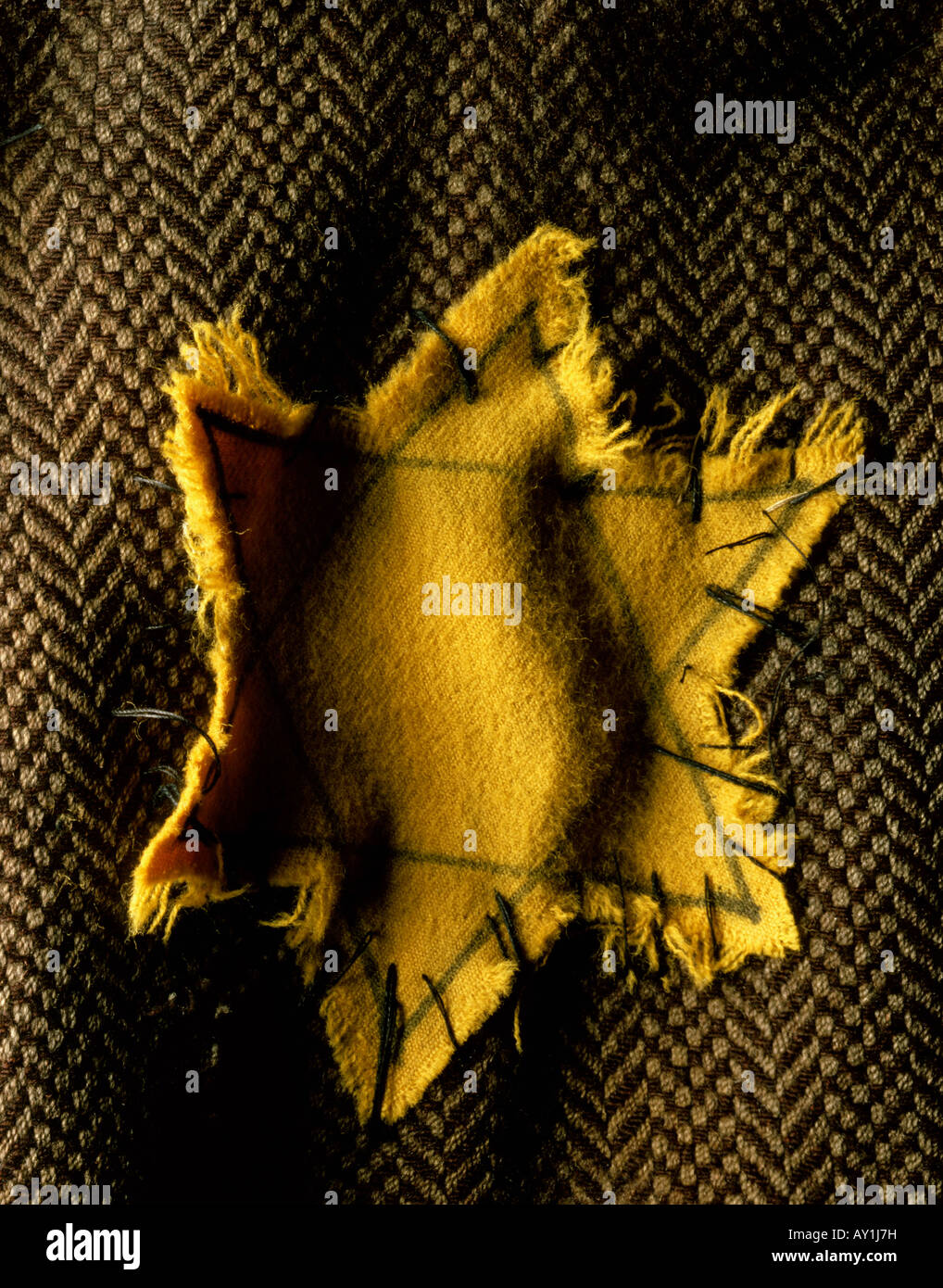 Jüdischen Star (echte, erholt von Auschwitz-Birkenau Opfer) Stockfoto