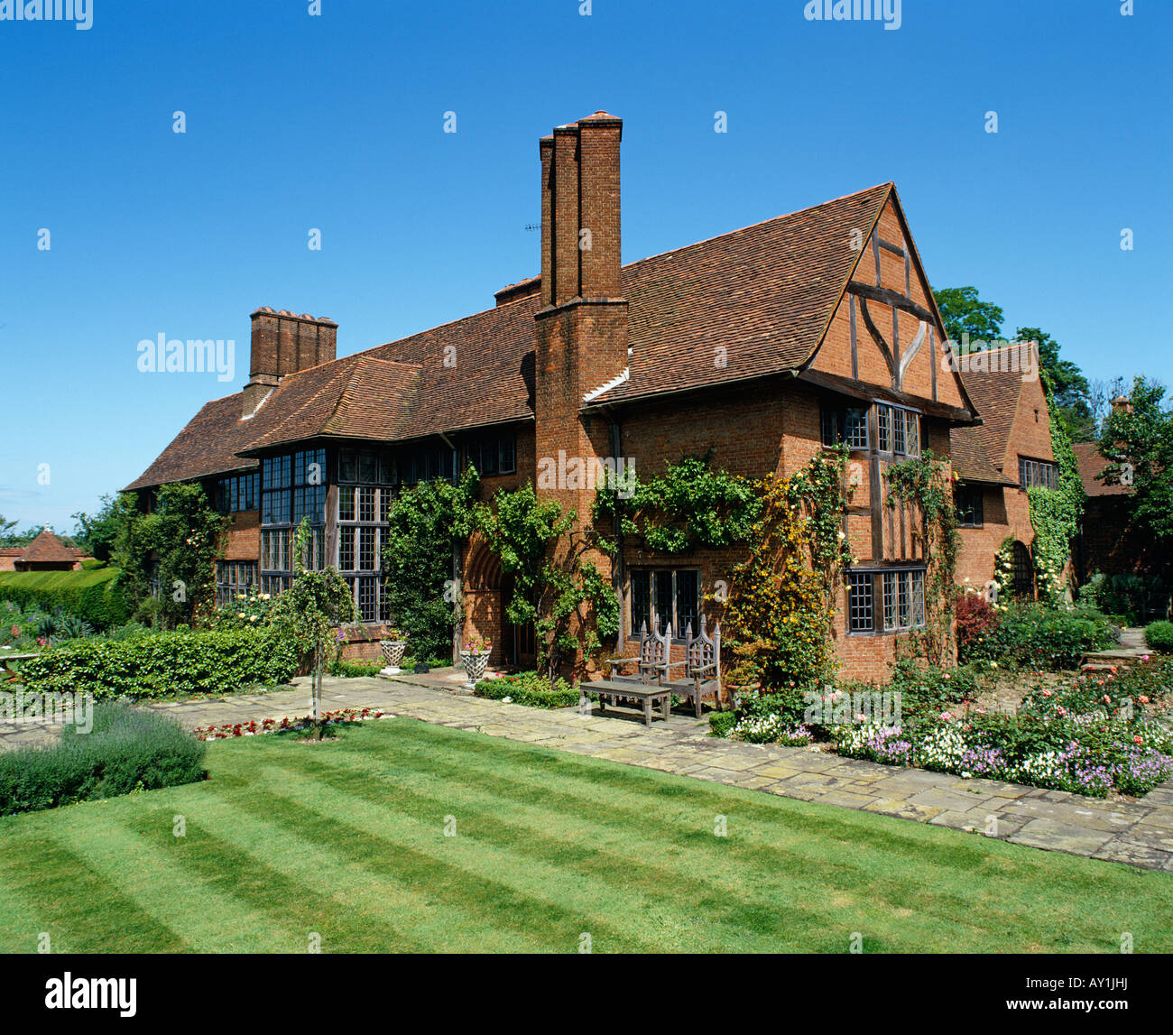 Haus von Sir Edwin Lutyens entworfen Stockfoto