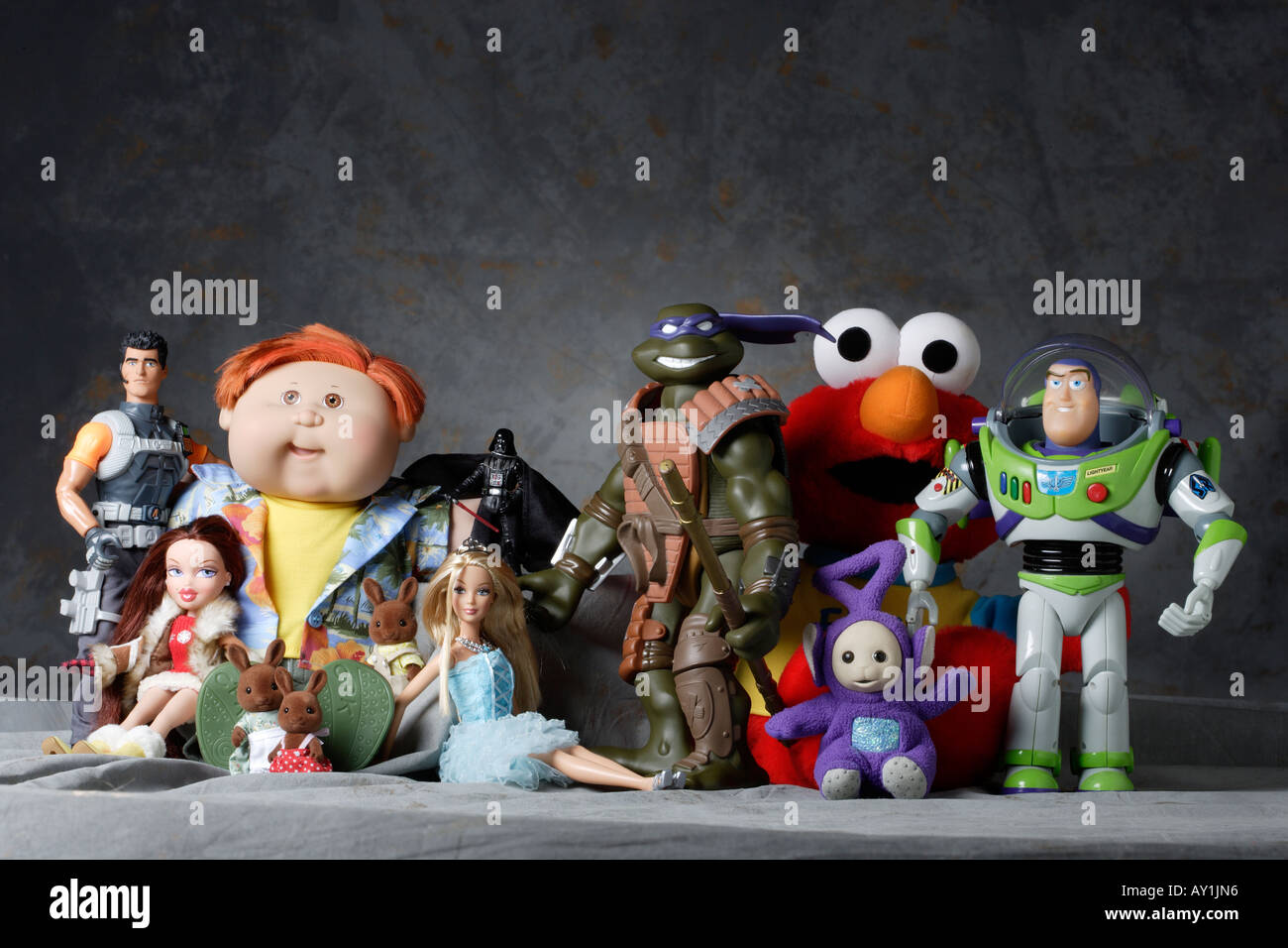 Gruppe von beliebten Spielzeug Stockfoto